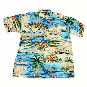 Vintage Tommy Hilfiger Hawaiian Button Down Shirt